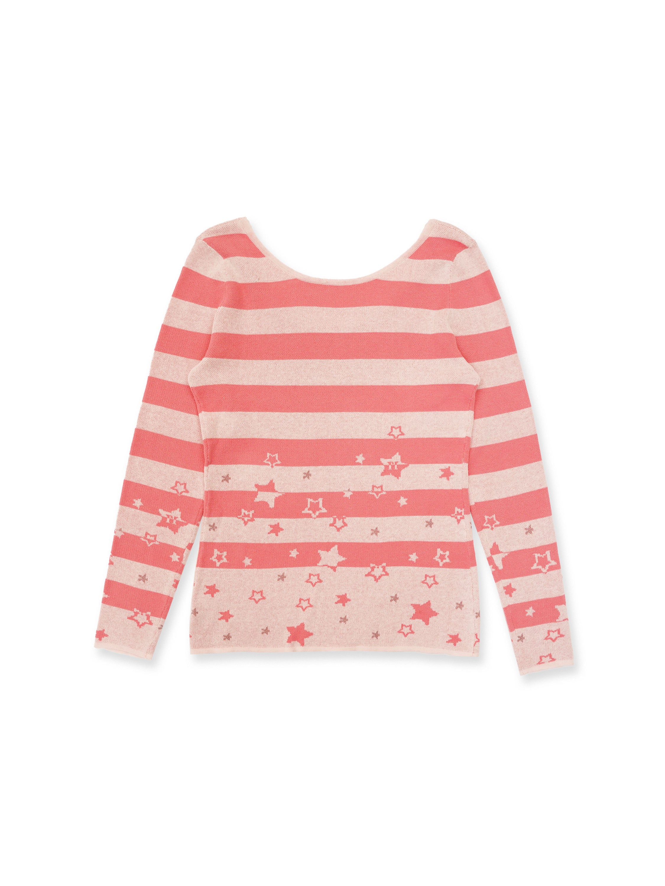 *Star striped knit sweater