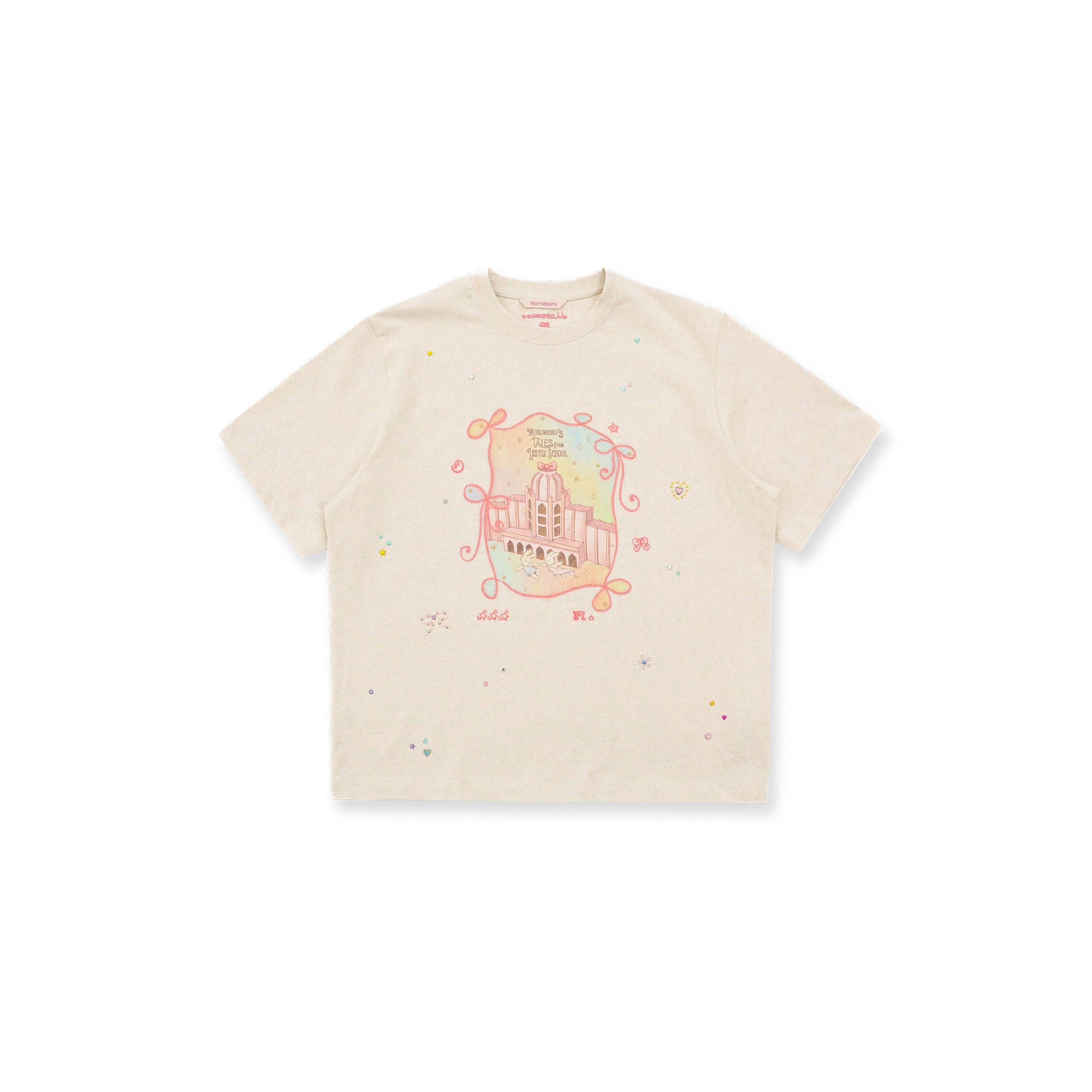 *With Lester illustration rhinestone T-shirt