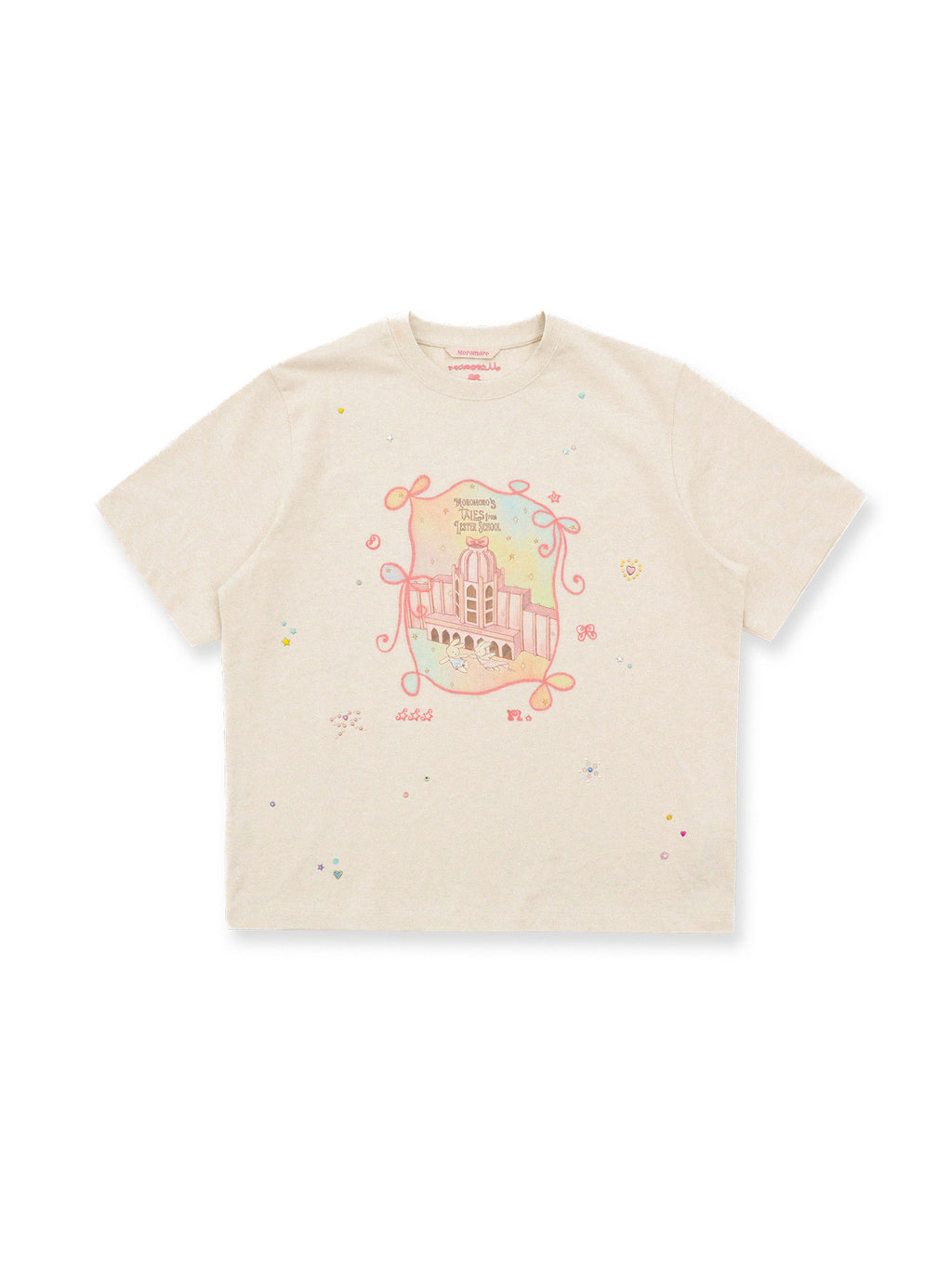*With Lester illustration rhinestone T-shirt