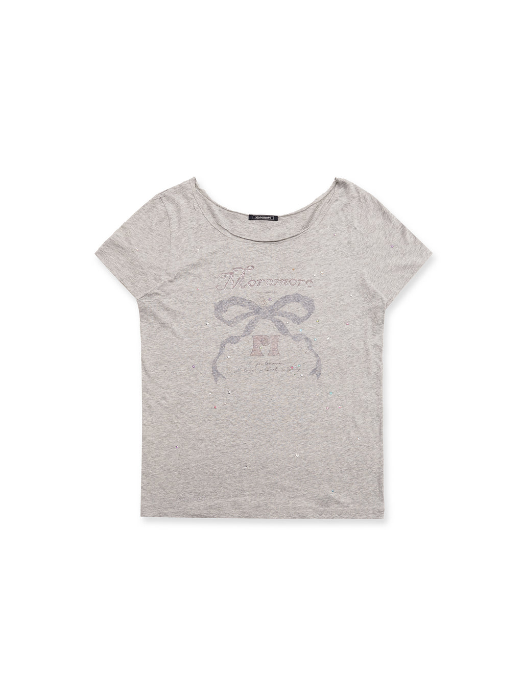 *Bow Print Short-Sleeve T-Shirt