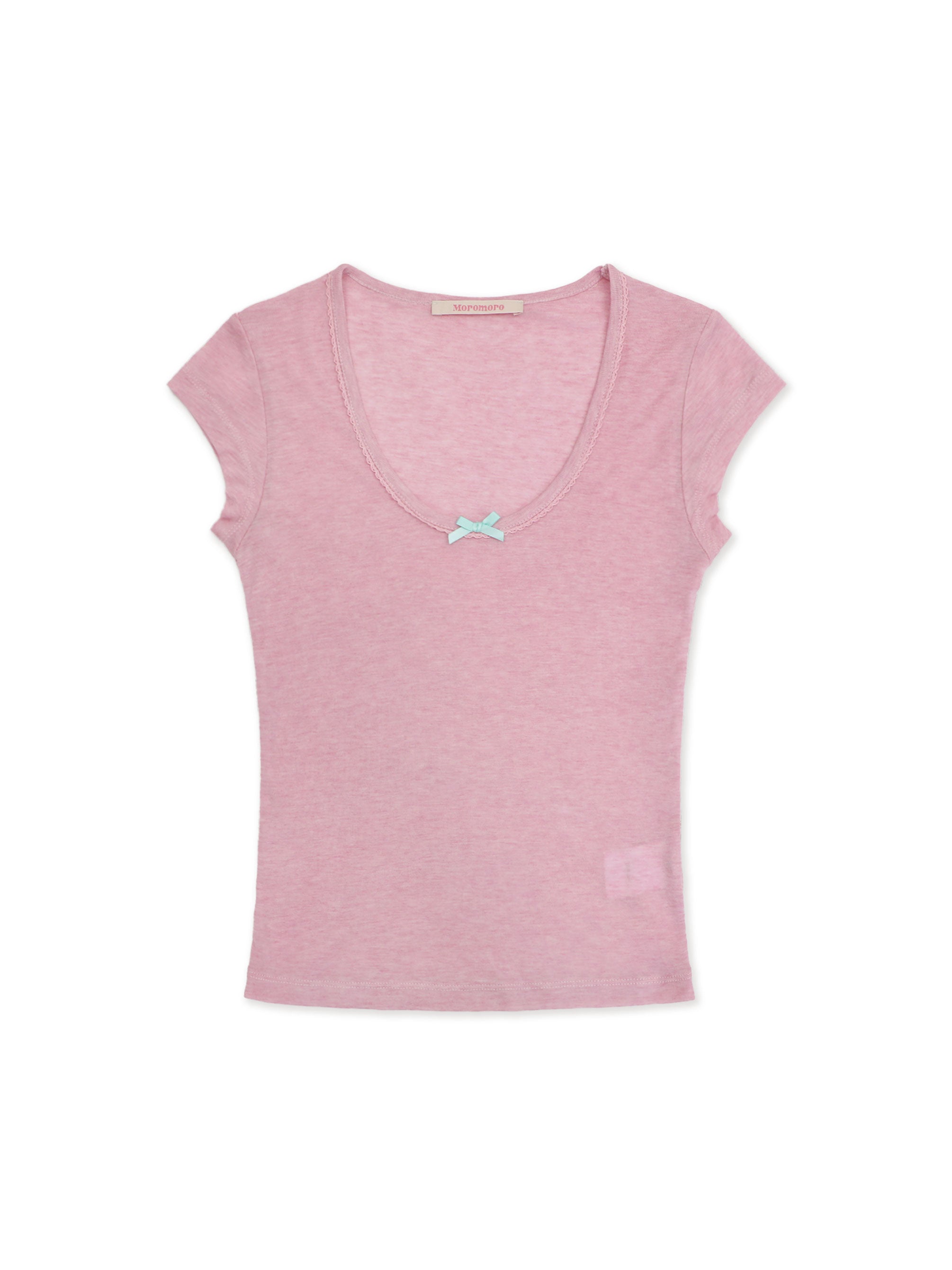 *Tencel lace T-shirt