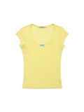 *Tencel lace T-shirt