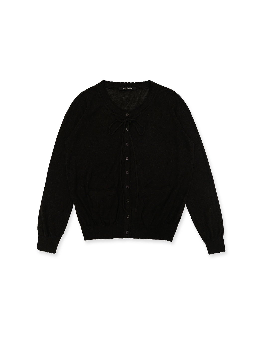 *Bow-tie jacquard cardigan