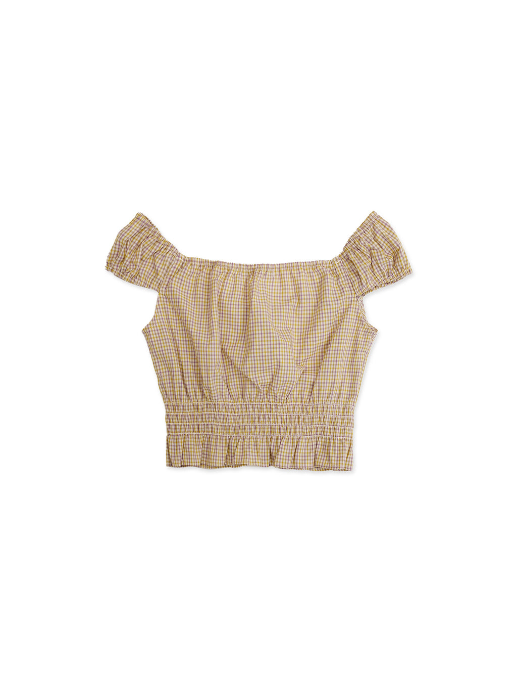 *Off-the-shoulder puff sleeve cardigan