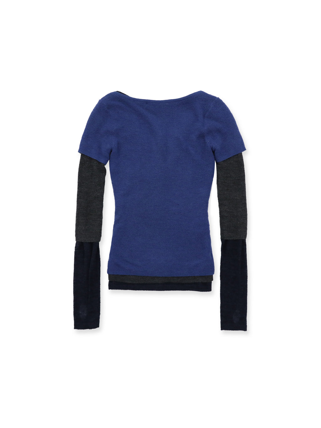 *Three layered color-blocked sweaters