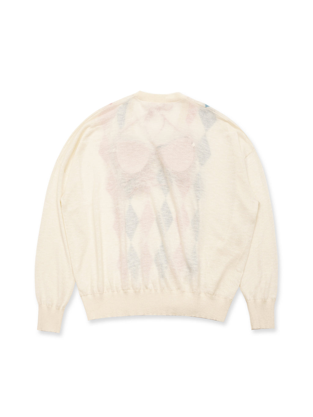 *Springtime diamond V-neck sweater