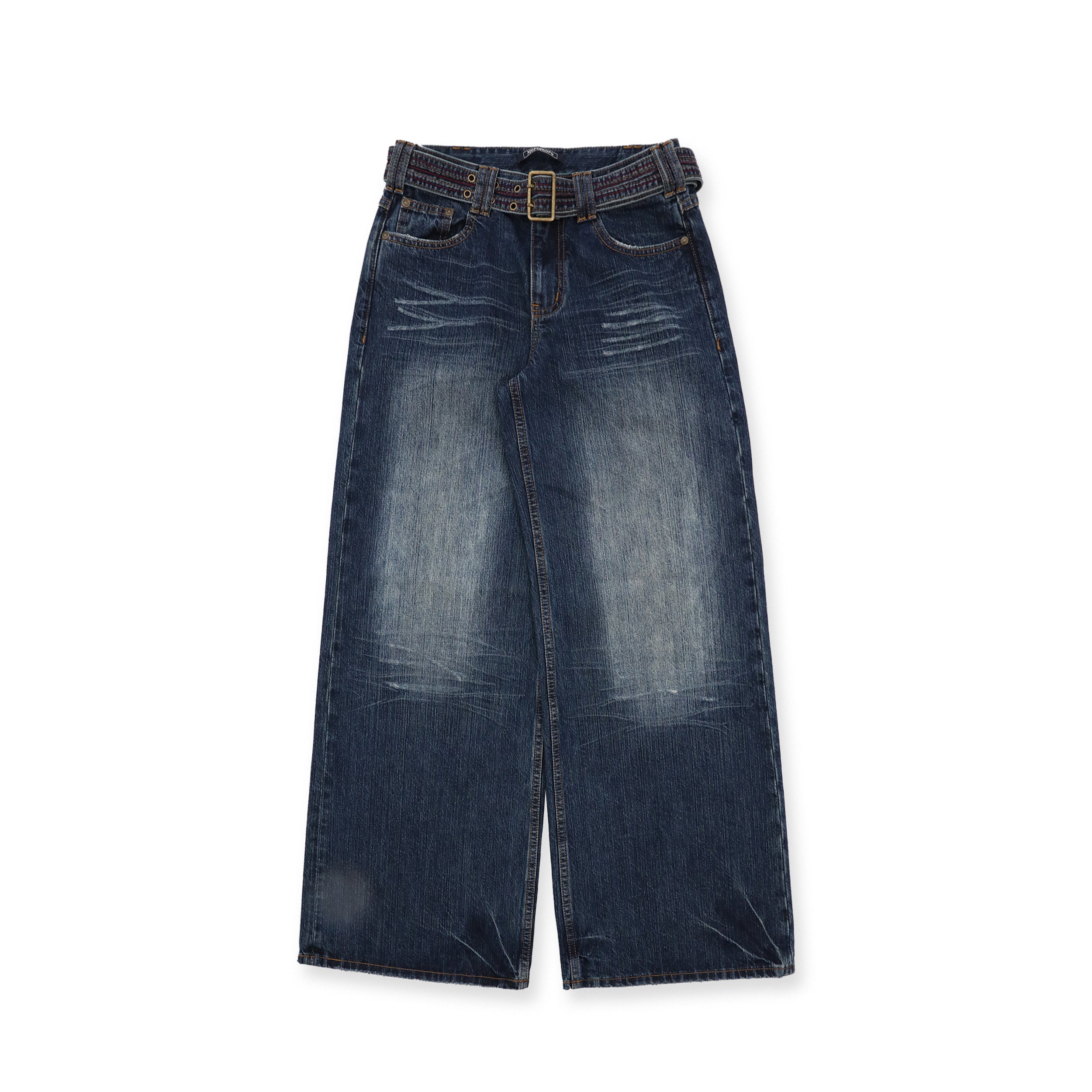 *Colored chain-belt jeans