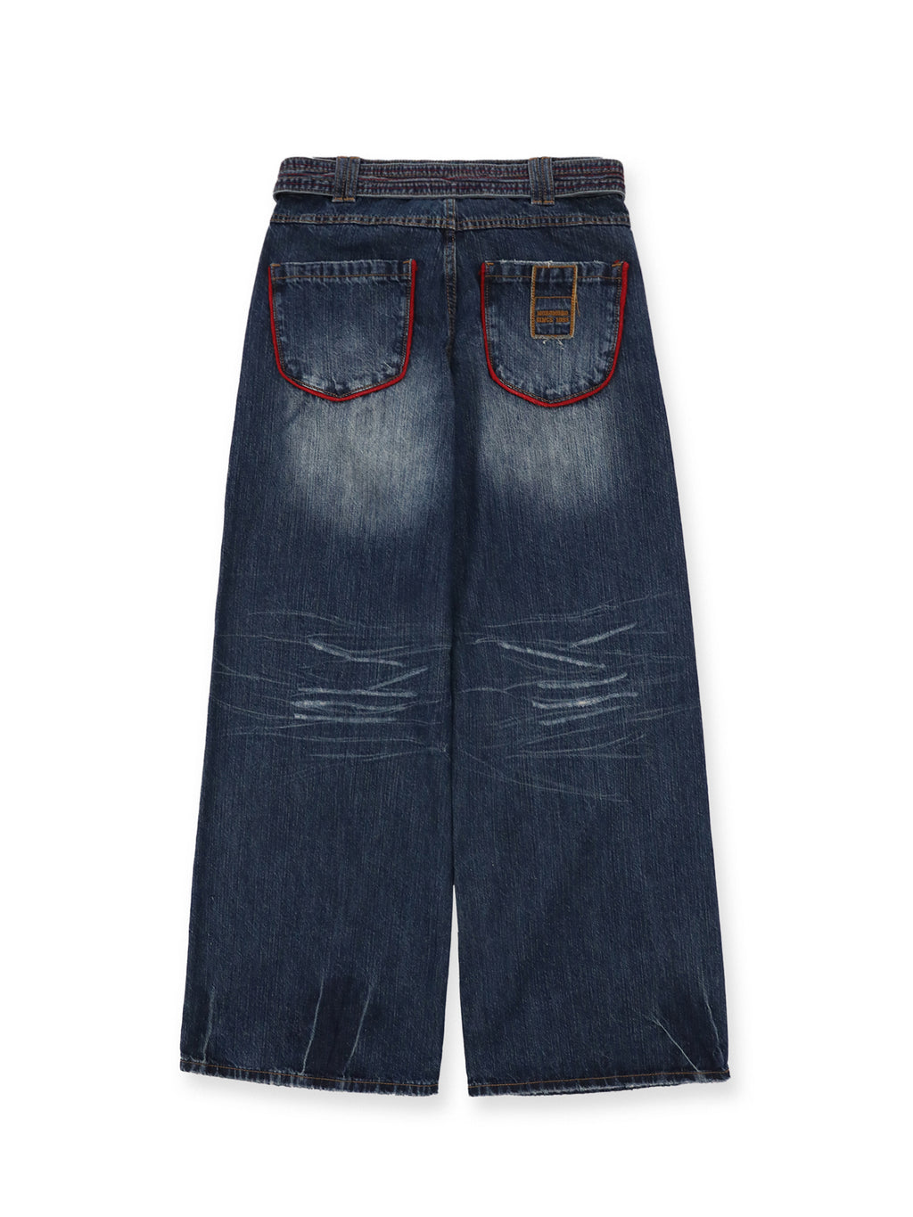 *Colored chain-belt jeans