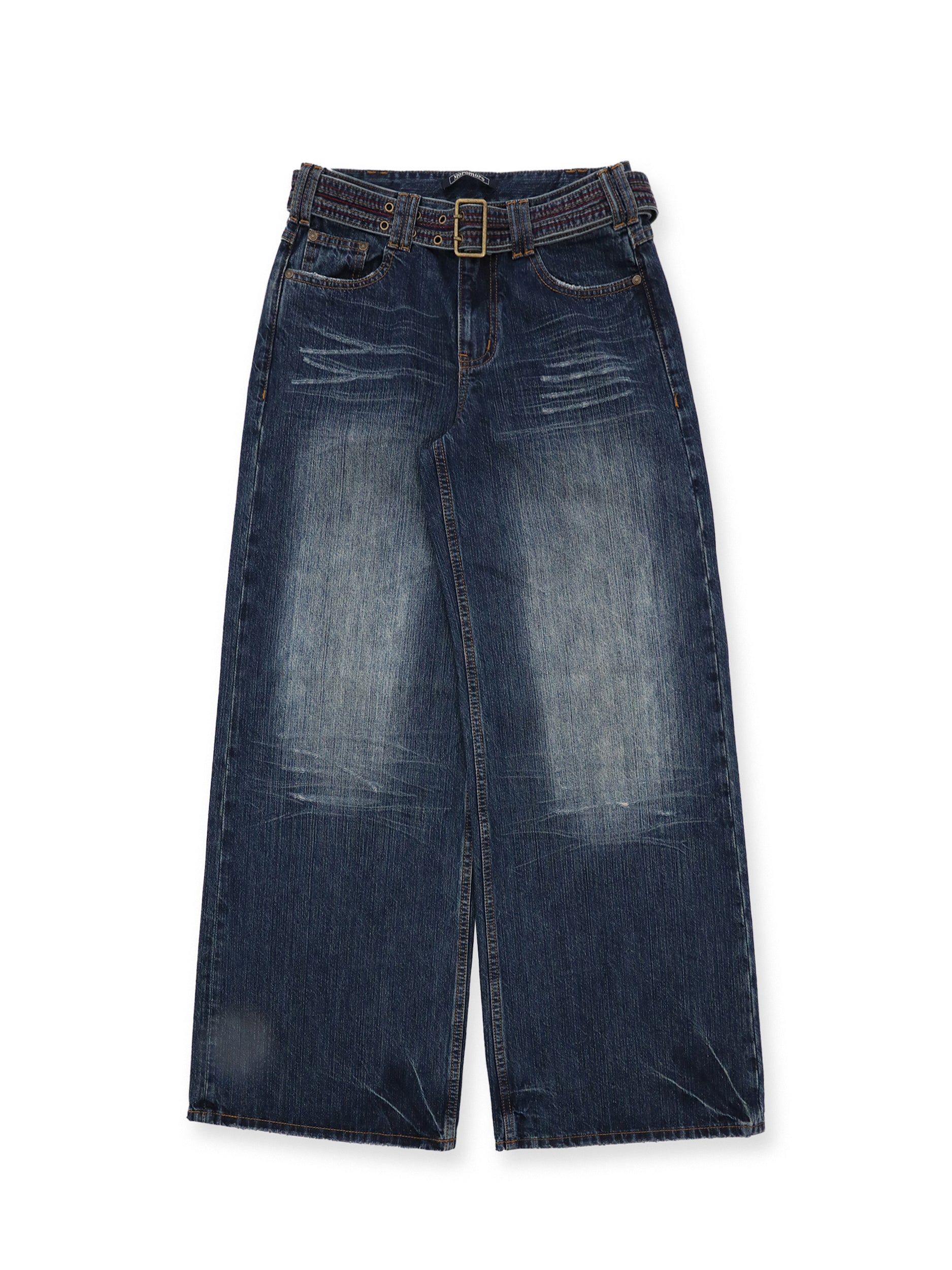 *Colored chain-belt jeans