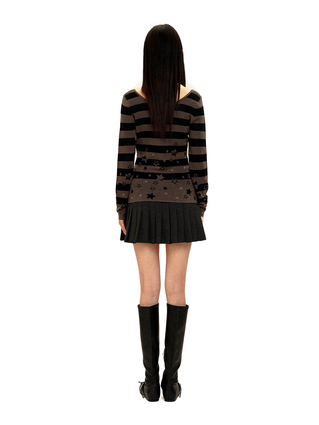 *Star striped knit sweater