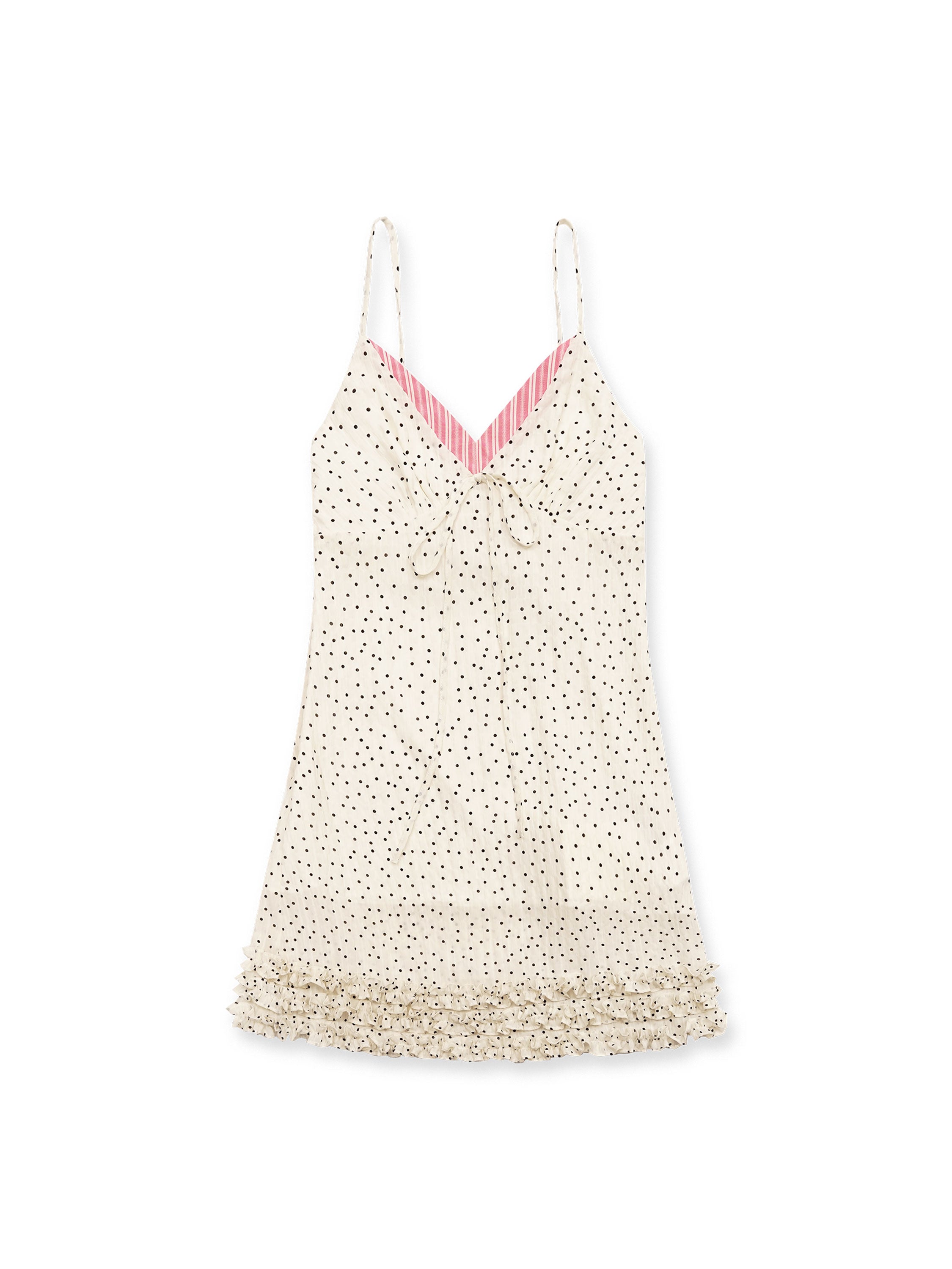 *Polka dot lace dress