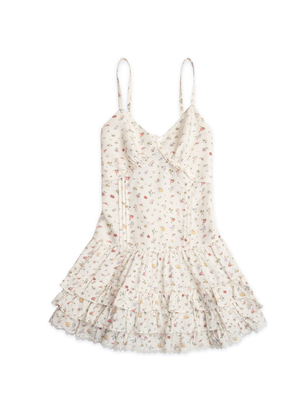 *Floral lace multi-layered camisole dress