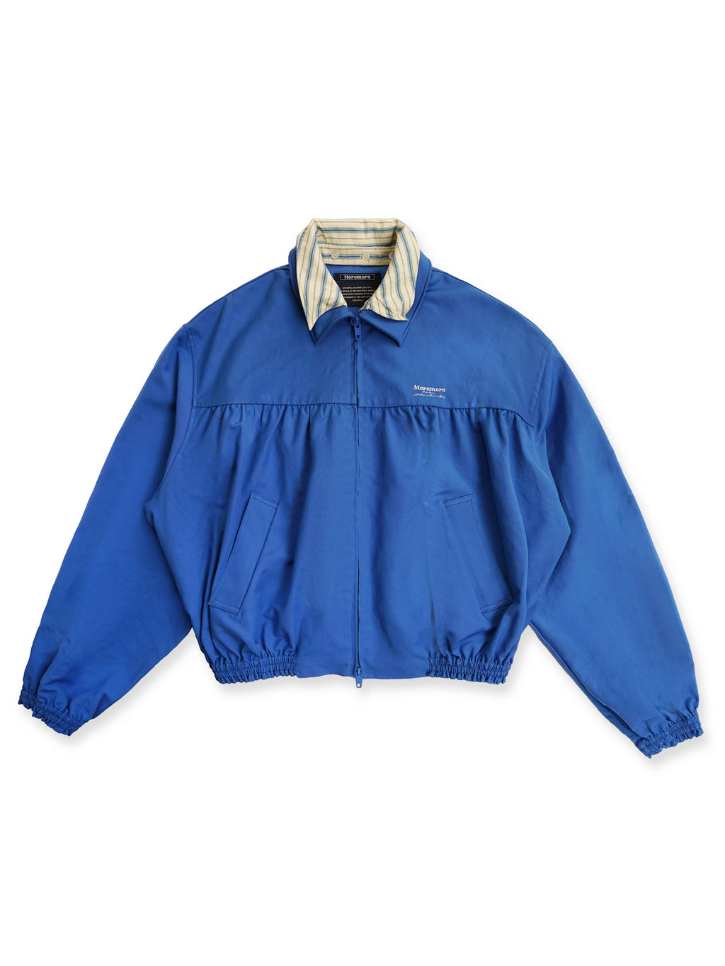 *Faux two-piece shirt collar jacket