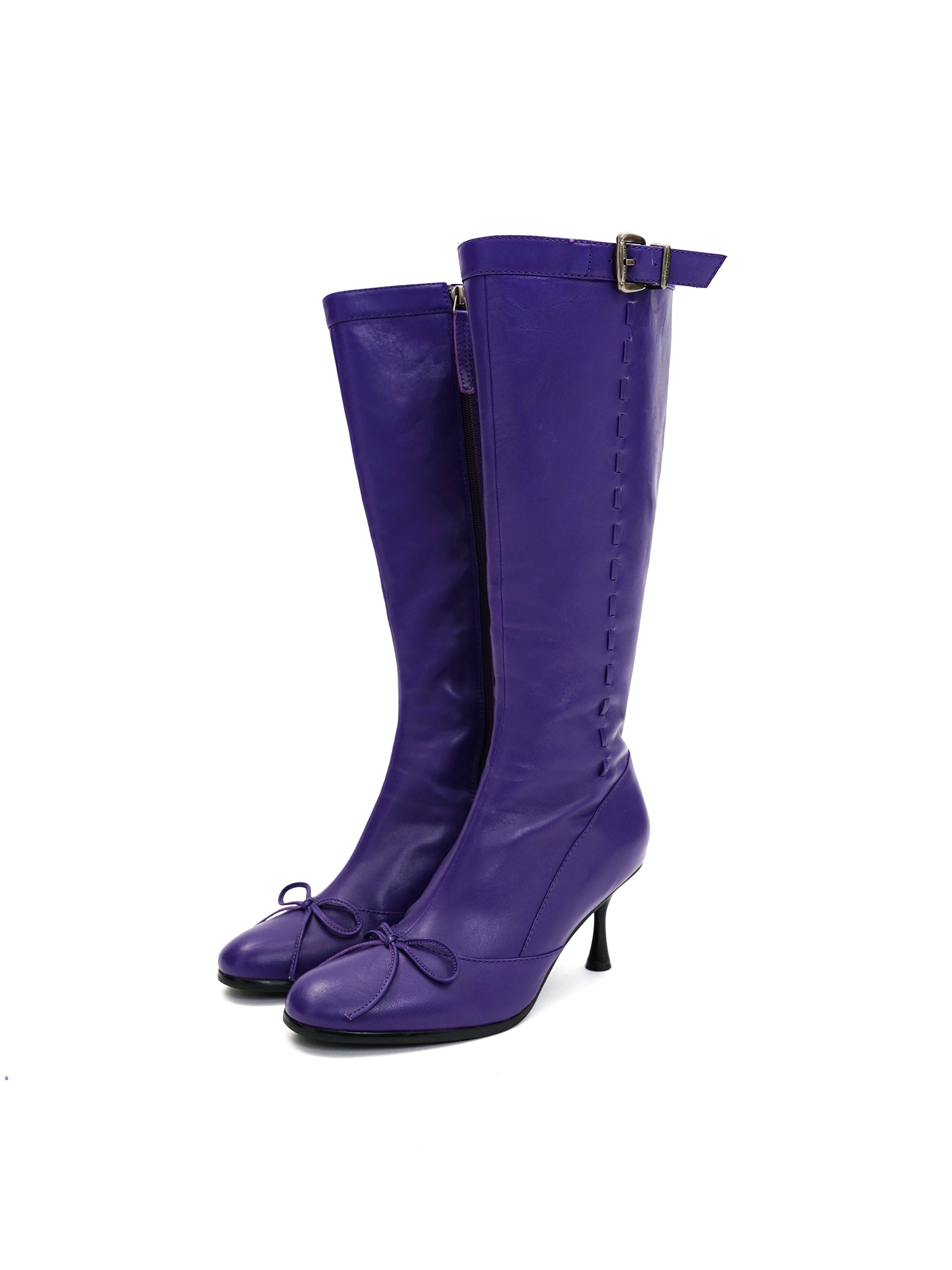 *Purple ballet stiletto boots