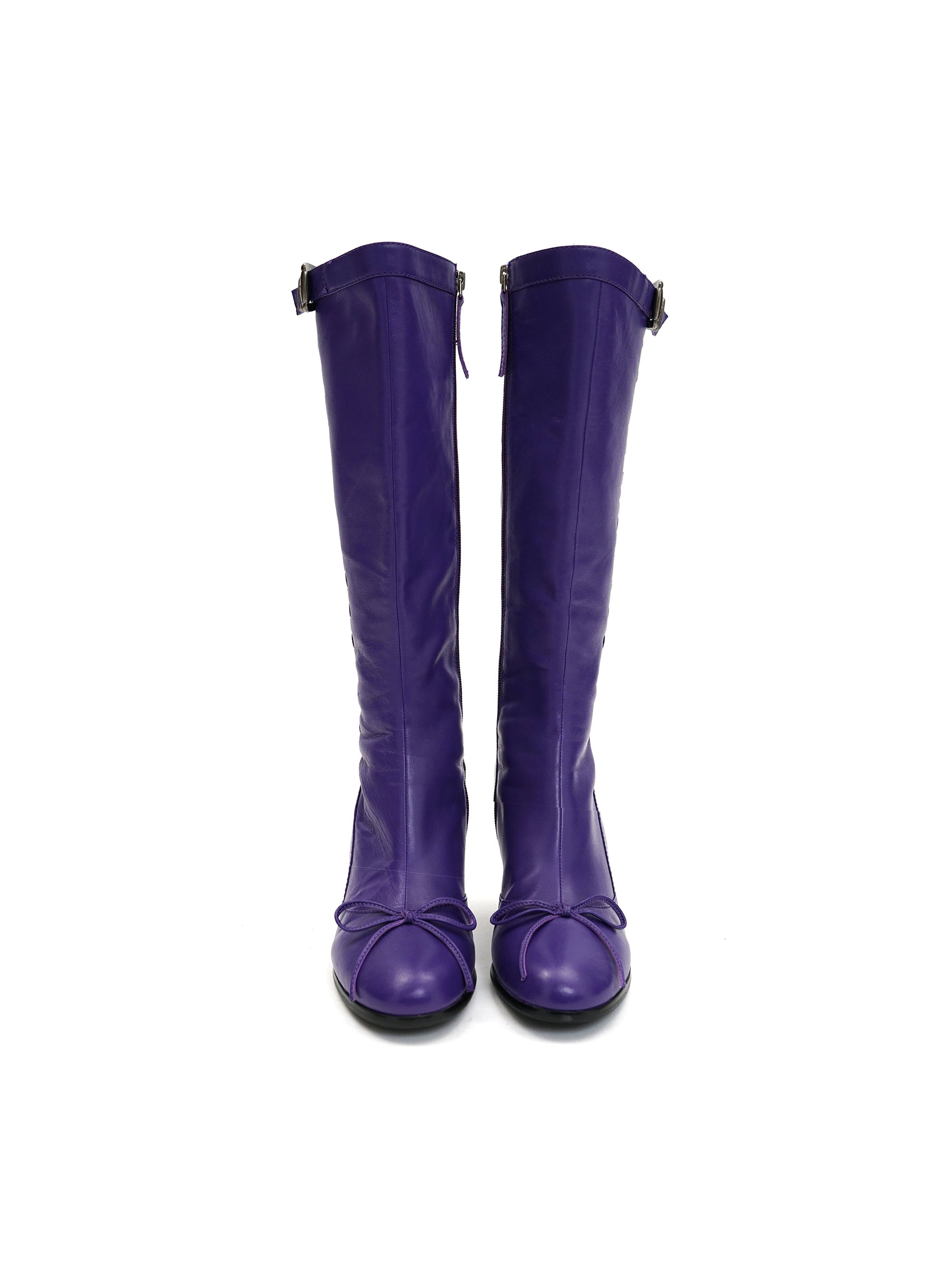 *Purple ballet stiletto boots