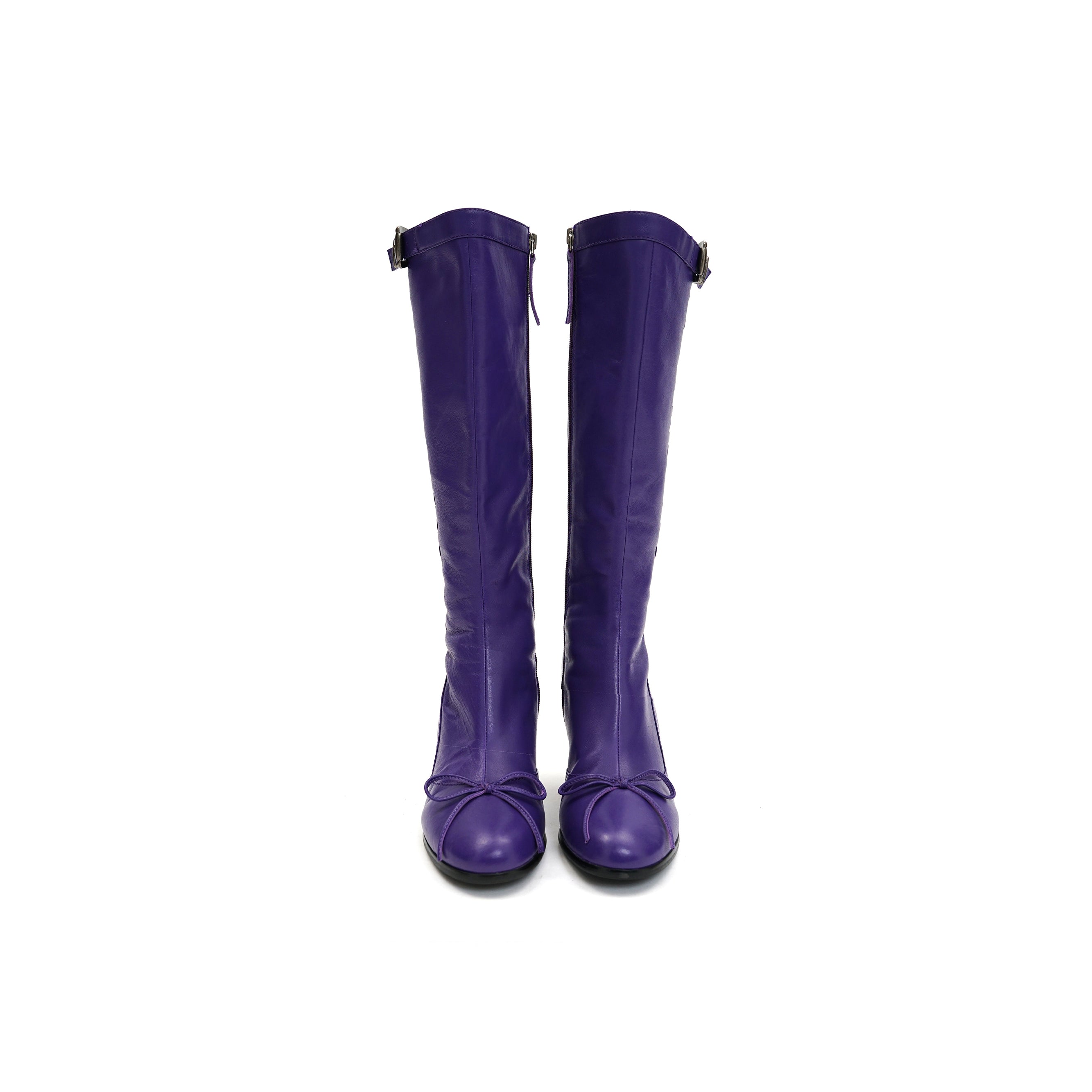 *Purple ballet stiletto boots