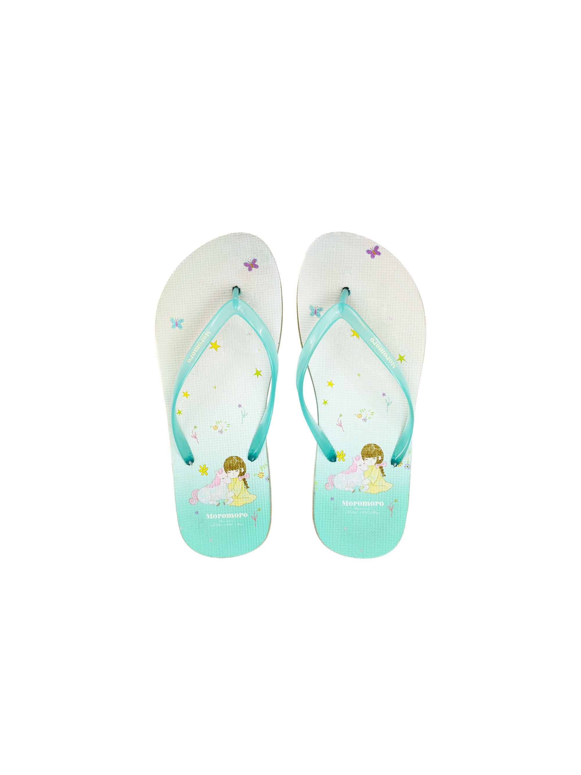 "Little Girl & Pony" Printed Flip-Flops