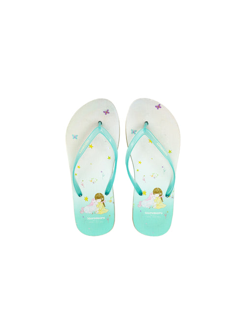 "Little Girl & Pony" Printed Flip-Flops