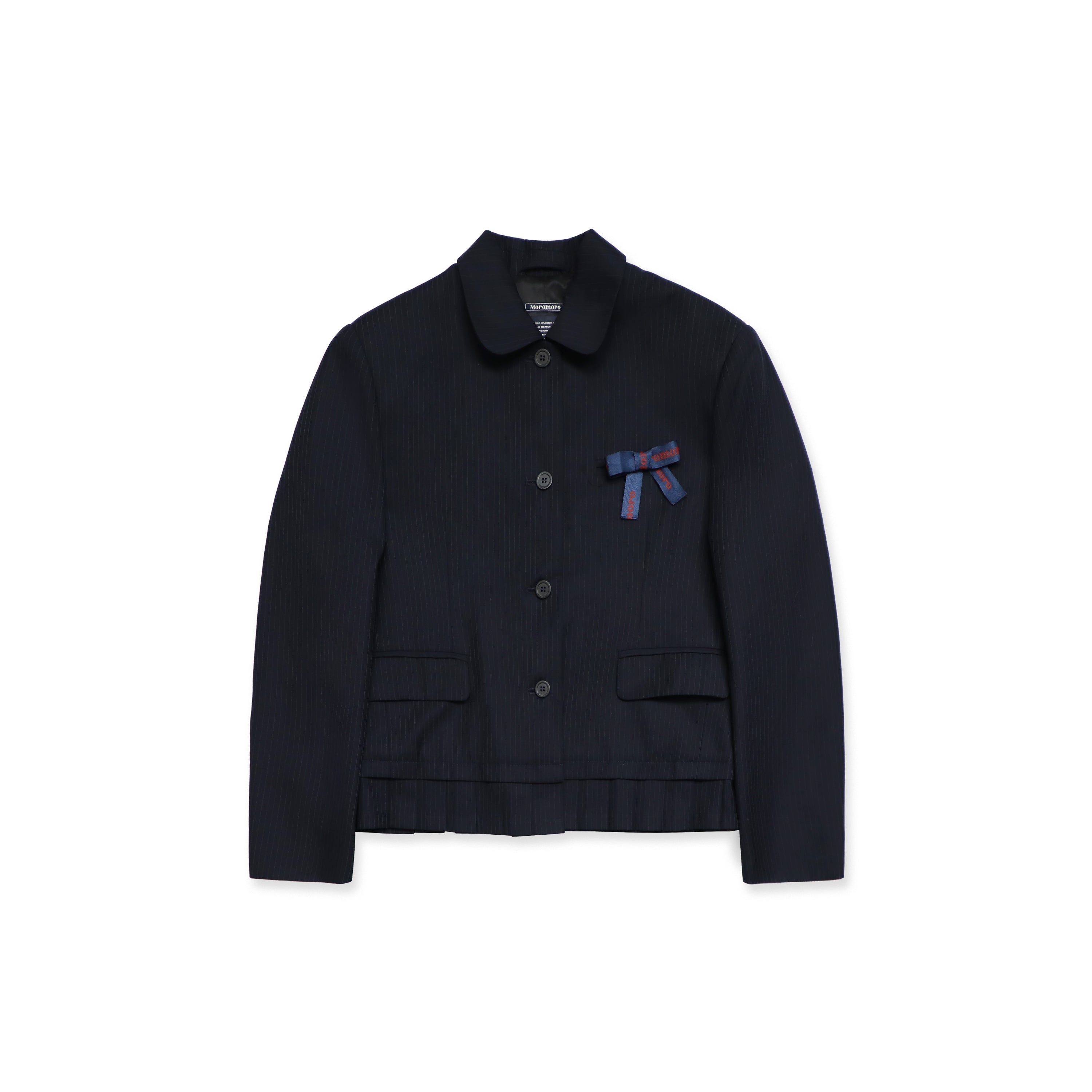 *Peter Pan collar pleated suit skirt