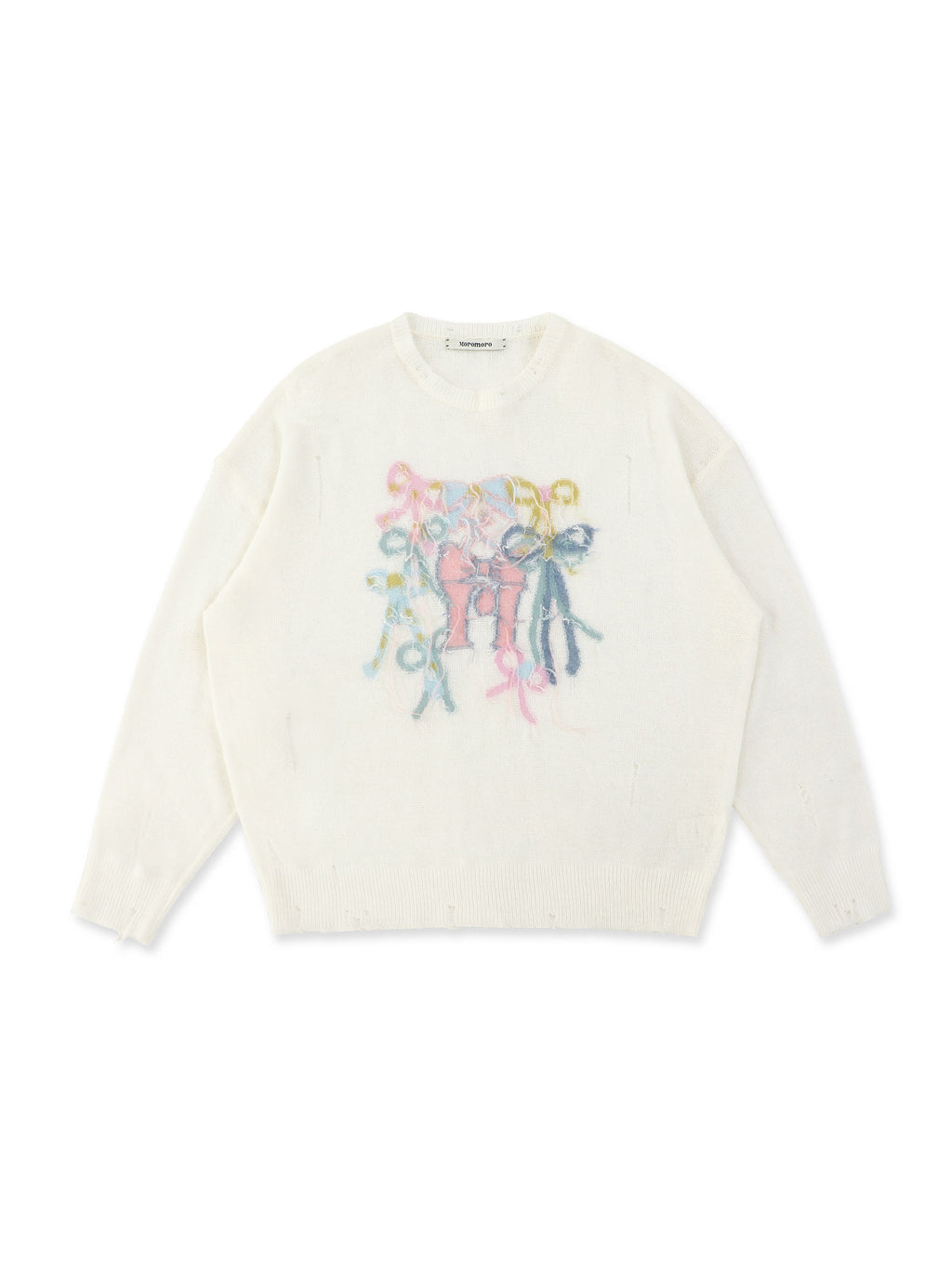 *Bow-tie round neck sweater