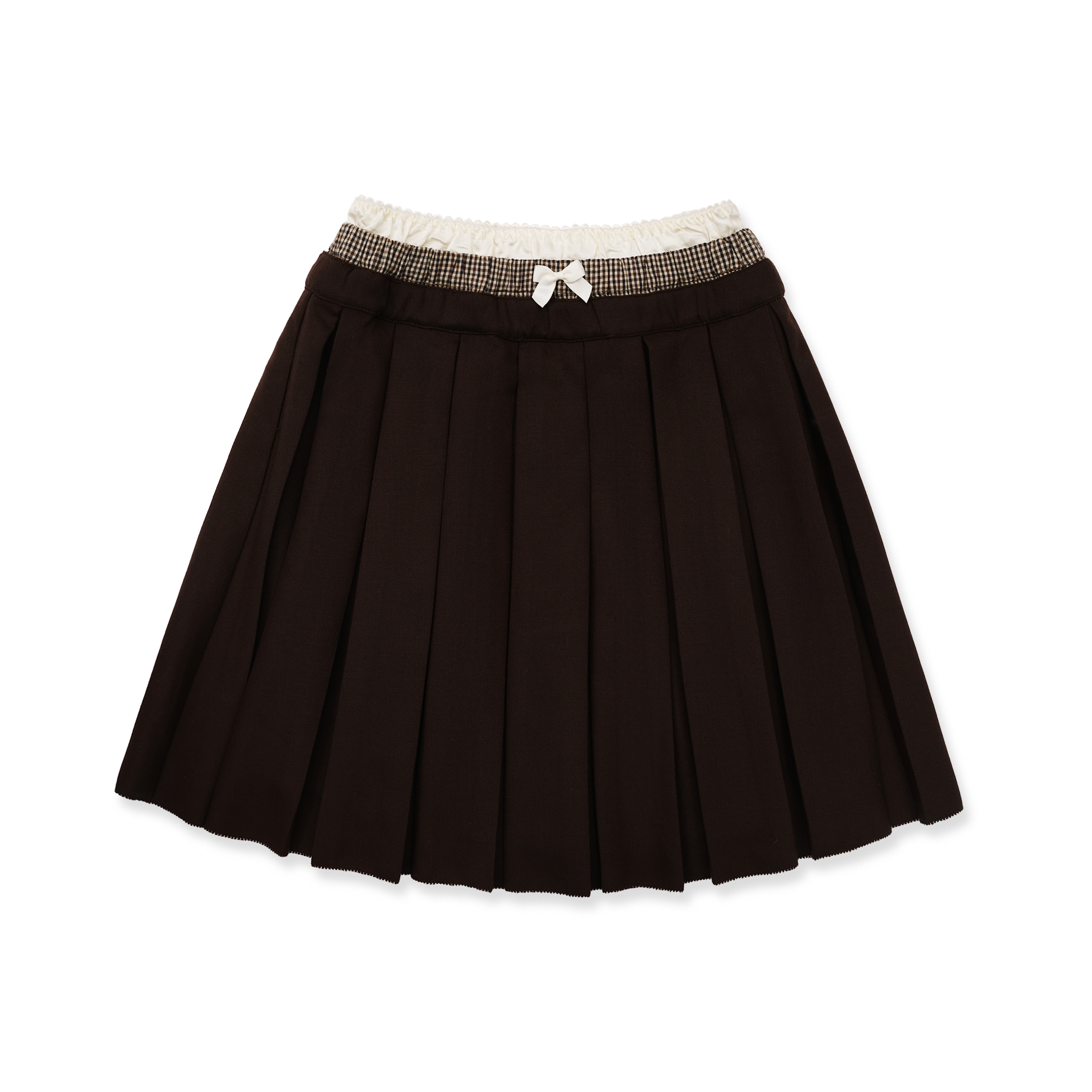 Preppy Faux Three-Layer Pleated Skirt