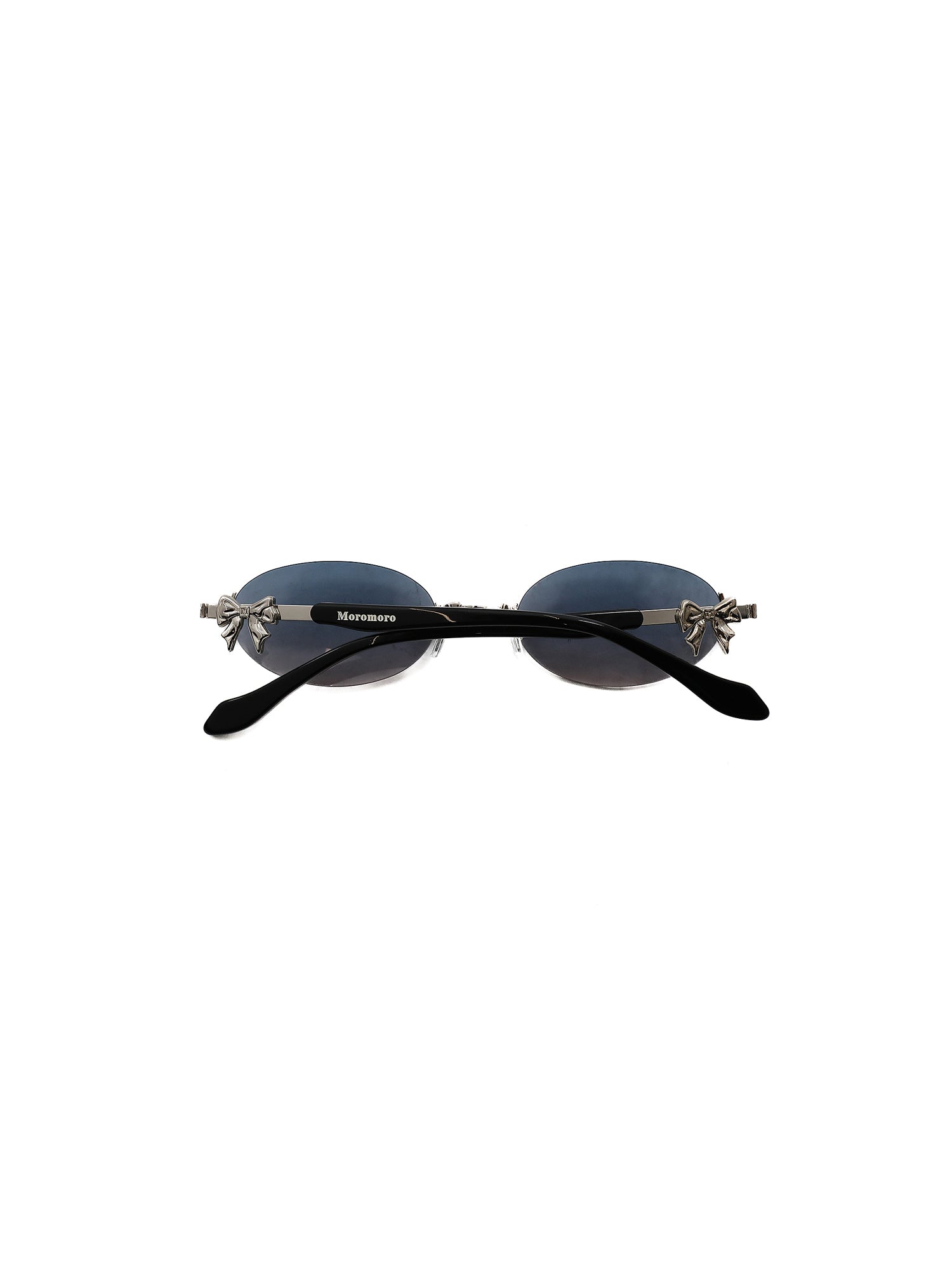 *Metal bow frameless sunglasses